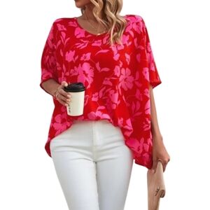 Vibrant Loose fit Blouse NWOT💗💎🔸5 for $20 bundle top item🔸